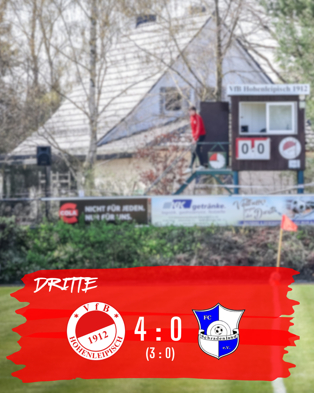 VfB DRITTE : SpG FC Schradenland II /​ SV Prösen II