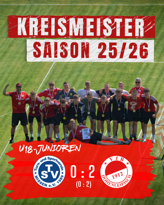 Unsere U18 holt sich den Titel 2025/2026