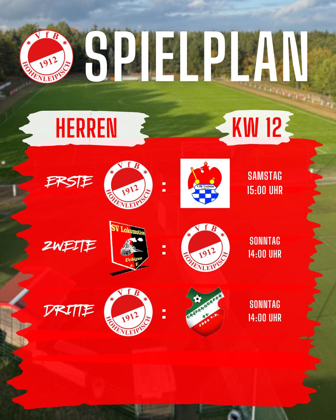 Spielplan KW12