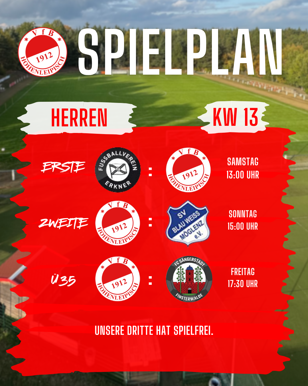 Spielplan KW13 Herren