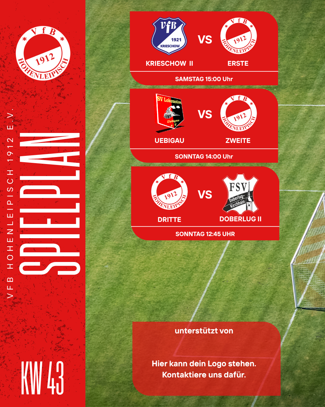 Spielplan KW43 - Männer